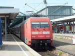 101 028 steht am 3.8.13 mit IC 1268 (Mnchen-Karlsruhe) in Stuttgart Hauptbahnhof.