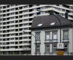 Fassadengegenstze, gesehen in Neu-Ulm.