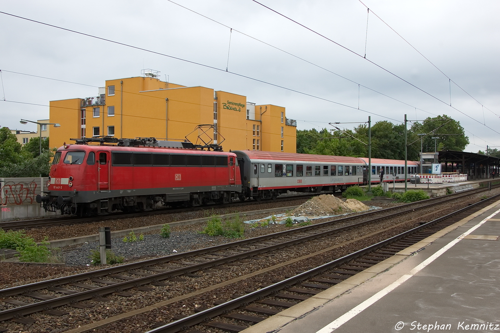 110 441-3 [Verl.|EDOB|20.12.13] mit dem DPN 2680 von Warnem�nde nach Berlin-Lichtenberg in Berlin-Charlottenburg. 04.06.2013