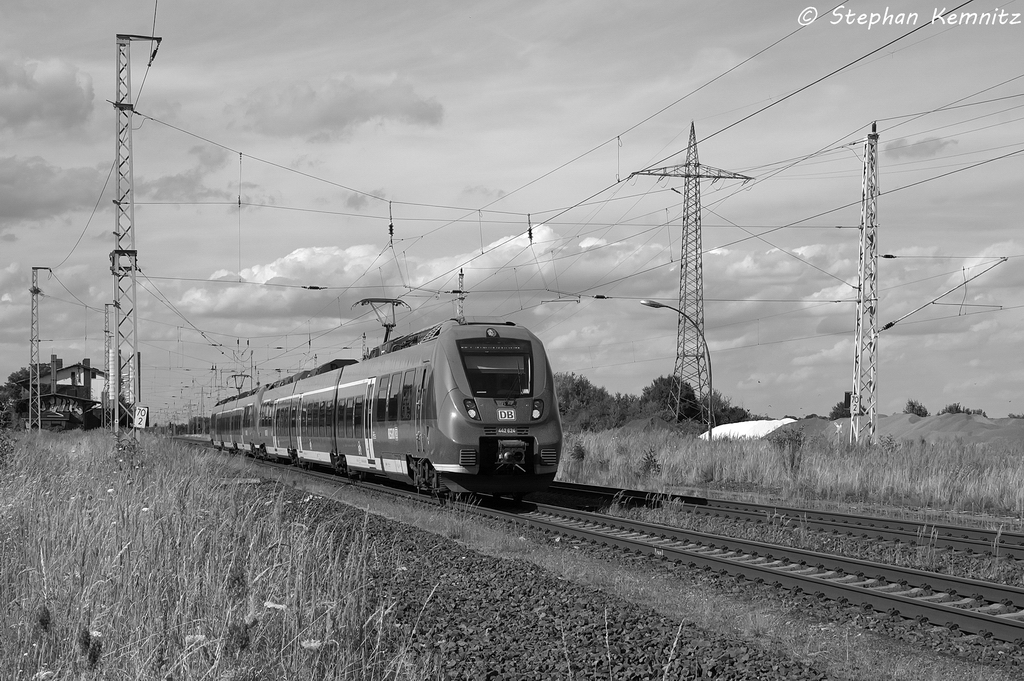 442 627-6 & 442 626-8 als RB21 (RB 18673) von Wustermark nach Berlin Friedrichstrae in Satzkorn. 01.08.2013