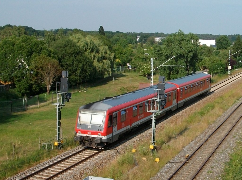 628 654 am Einfahrsignal von G�strow am 03.Juli 2010.