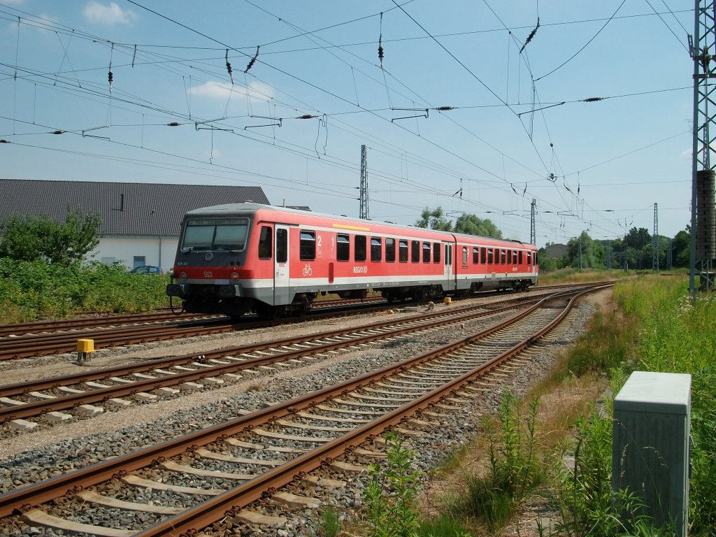 928 641 als RE 5311 L�beck-Szczecin Glowny am 03.Juli 2010 in G�strow.