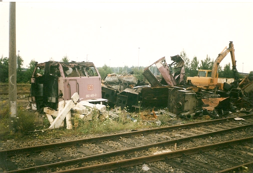 Das blieb von 202 403 im Bh Seddin �brig.