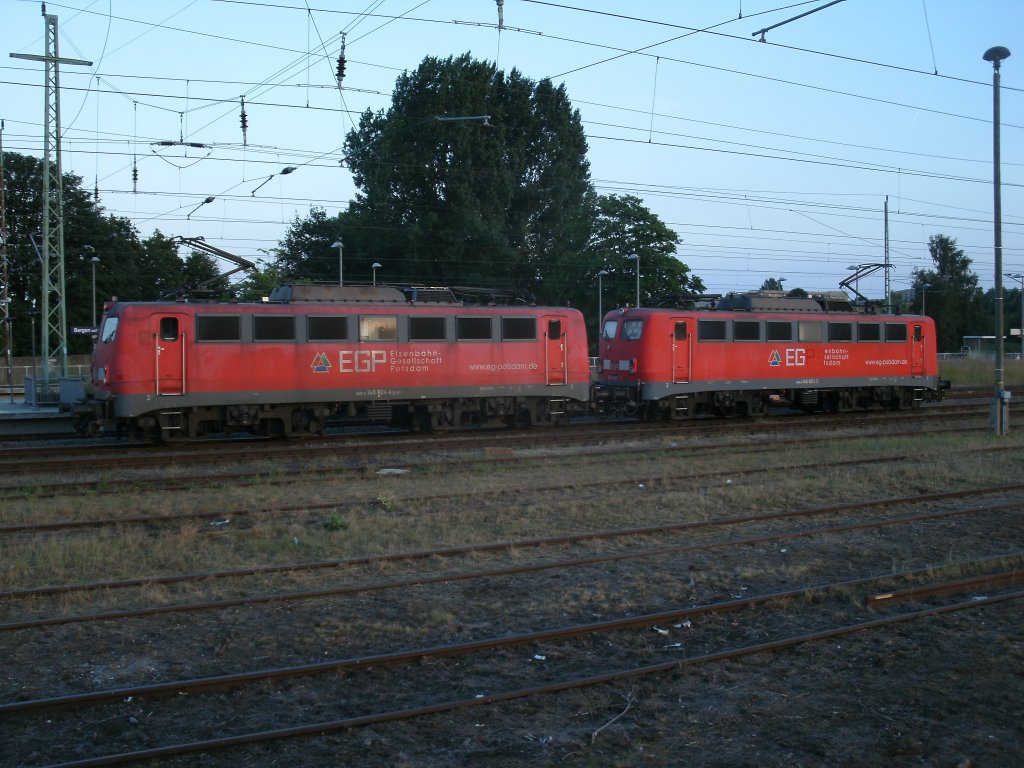Das doppelte EGP P�rchen 140 824-4 und 140 853-3,am 05.August 2013,brachten den Kreidezug von Klementelvitz nach Bergen/R�gen.