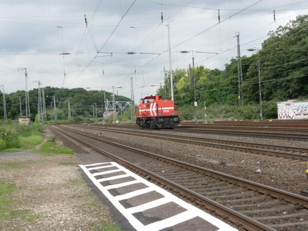 DE84 (98 80 0272 022-1 D-HGK) am 08.08.2012 solo in K�ln-West.