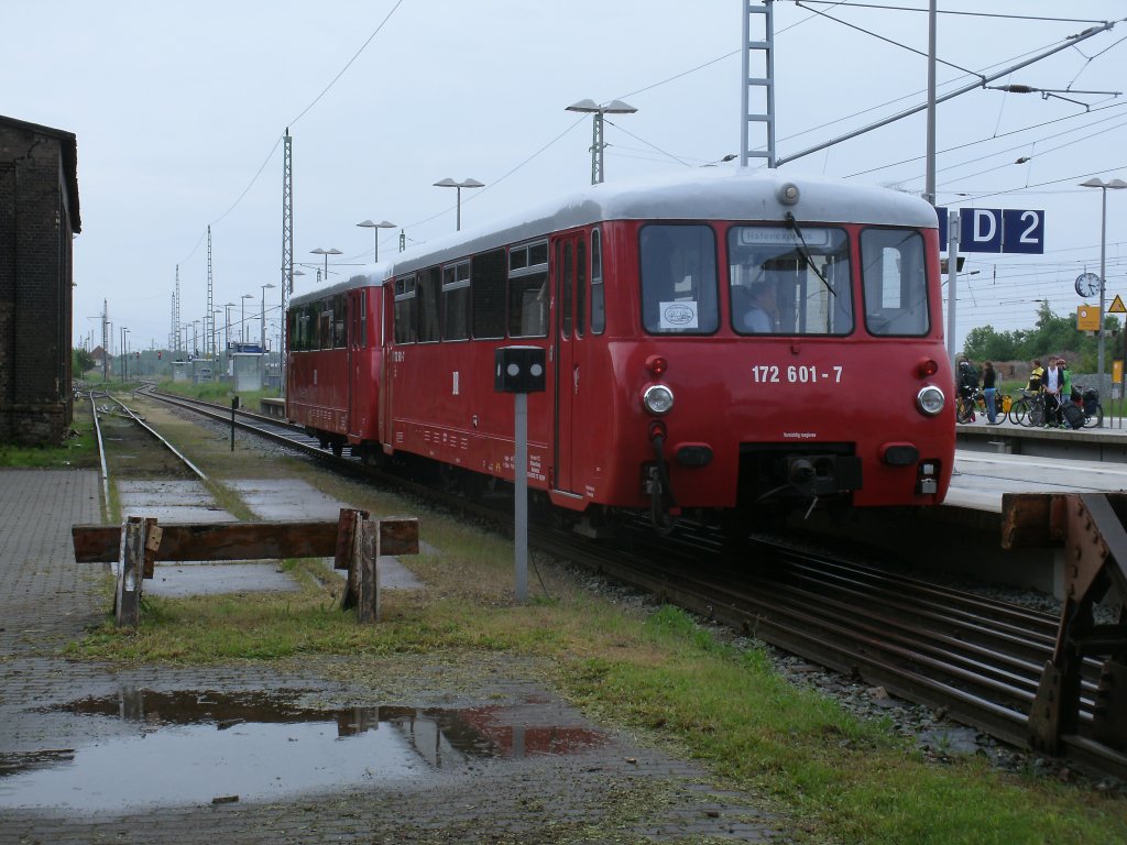 Der Neustrelitzer 172 601-7 ist aus Lauterbach Mole kommend,am 02.Juni 2013 in Bergen/R�gen eingetroffen.