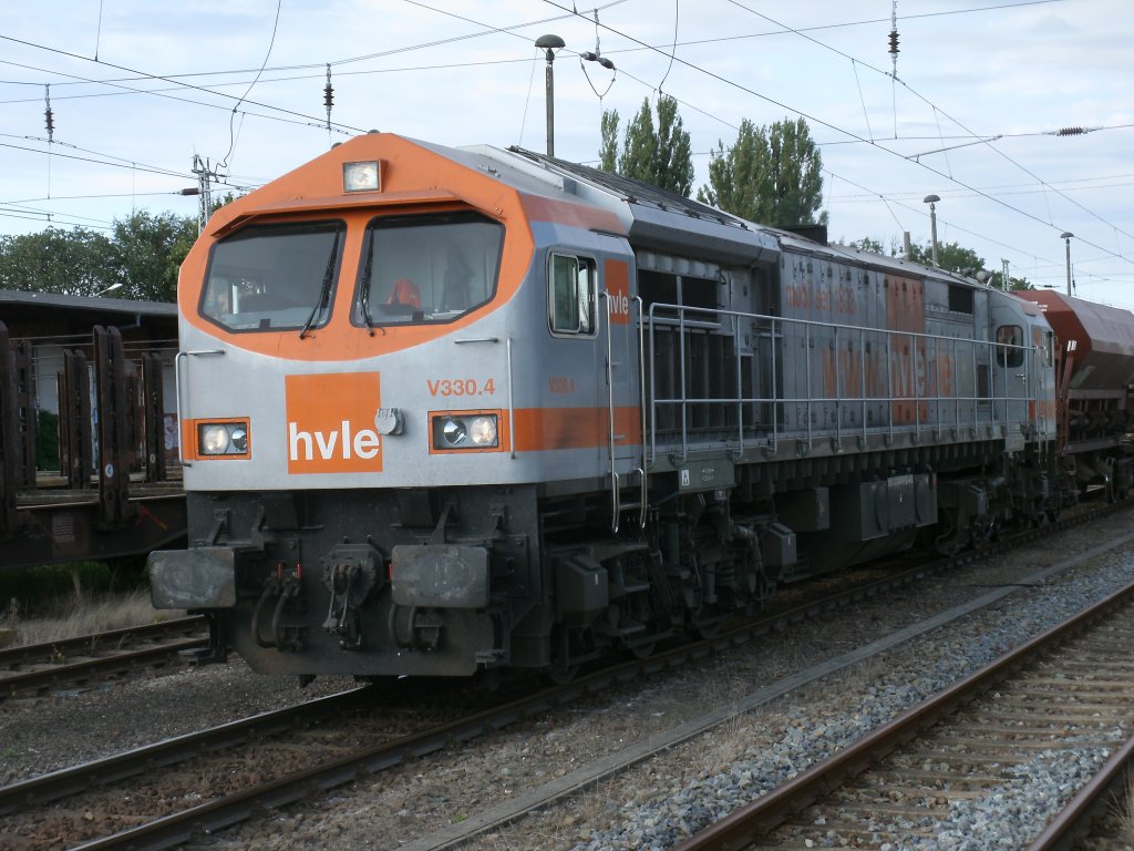 Der Vierte hvle Tiger V330.4 am 23.August 2012 wartete in Bergen/R�gen auf Ausfahrt.