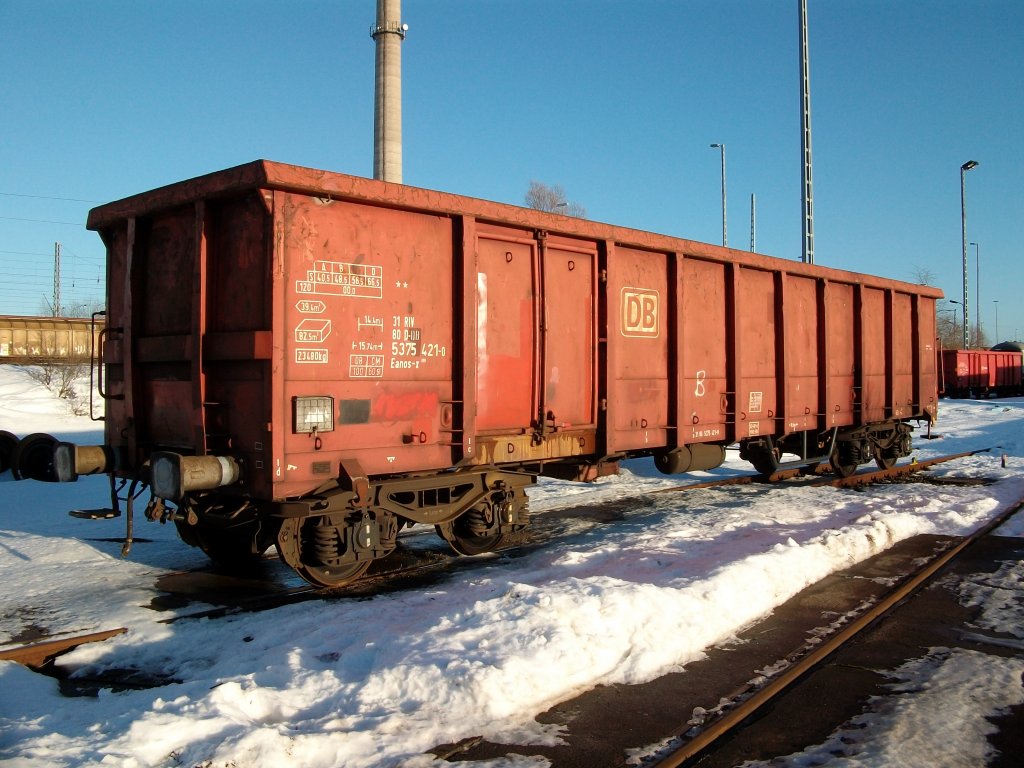 Ein Eanos-x 31 80 5 375 421-0 am 01.Januar 2011 in Mukran.