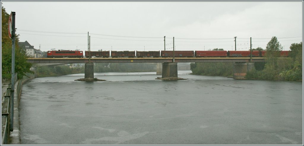 Eine unbekannte 155 auf der Moselbrcke in Koblenz am 24. Sept. 2012.