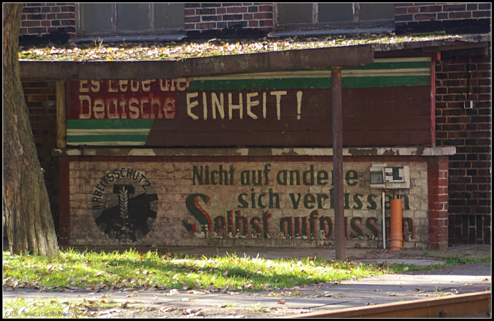Gegens�tze auf W�nden und Brettern (gesehen Bw-Fest Lutherstadt Wittenberg 10.10.2010)