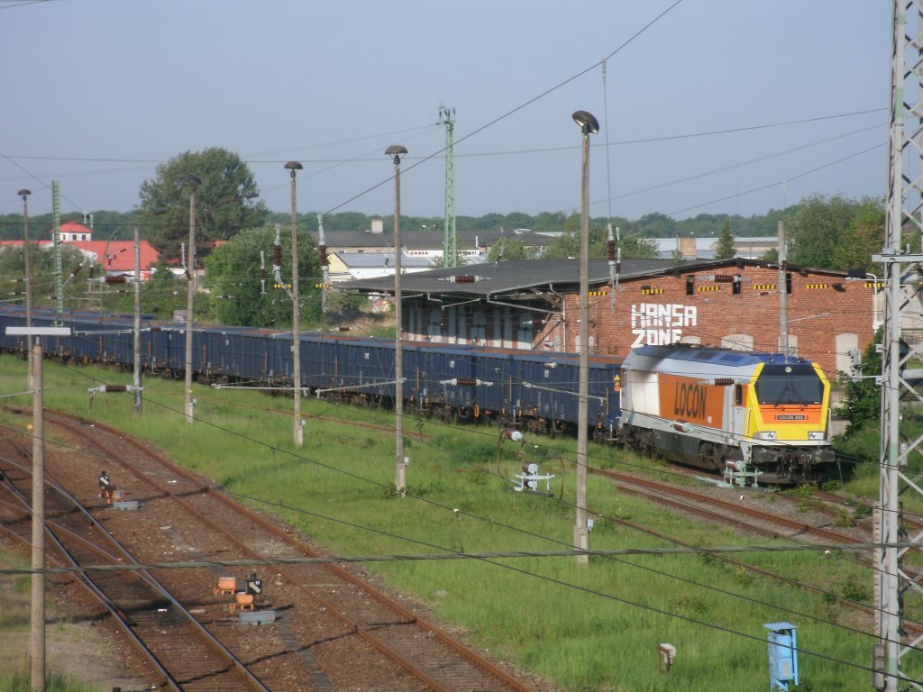 Gesamtansicht von LOCON`s Maxima und mehren Eanos-Wagen am 31.Mai 2011 in Bergen/R�gen.