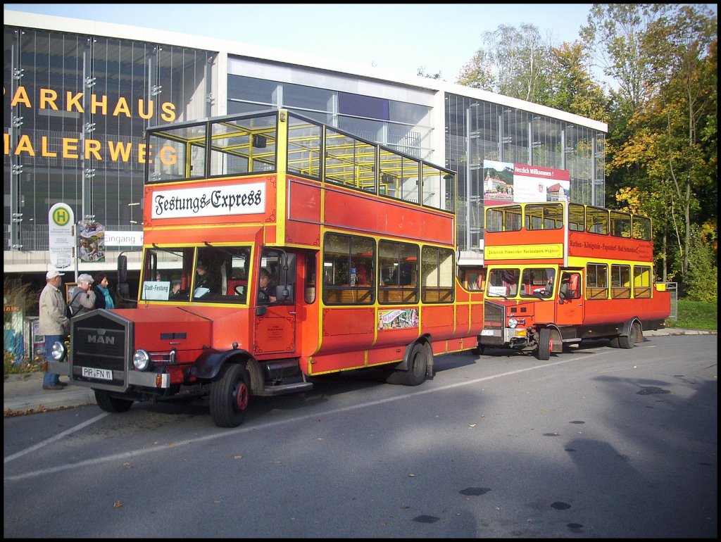  Histroischer  MAN als Festungs-Express bei der Festung K�nigsstein.