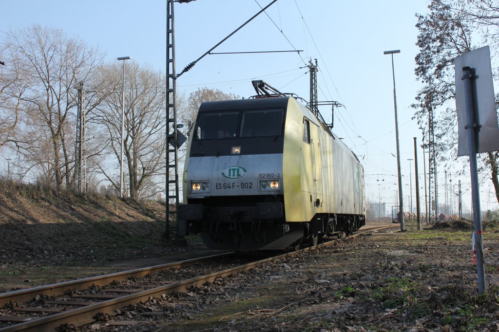 ITL ES 64 F-902 am 28.03.2012 in Hamburg Moorburg.