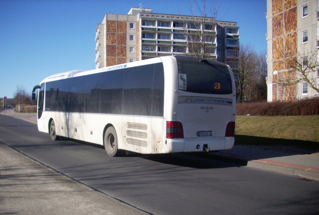 MAN Lion's Regio der RPNV in Sassnitz.

