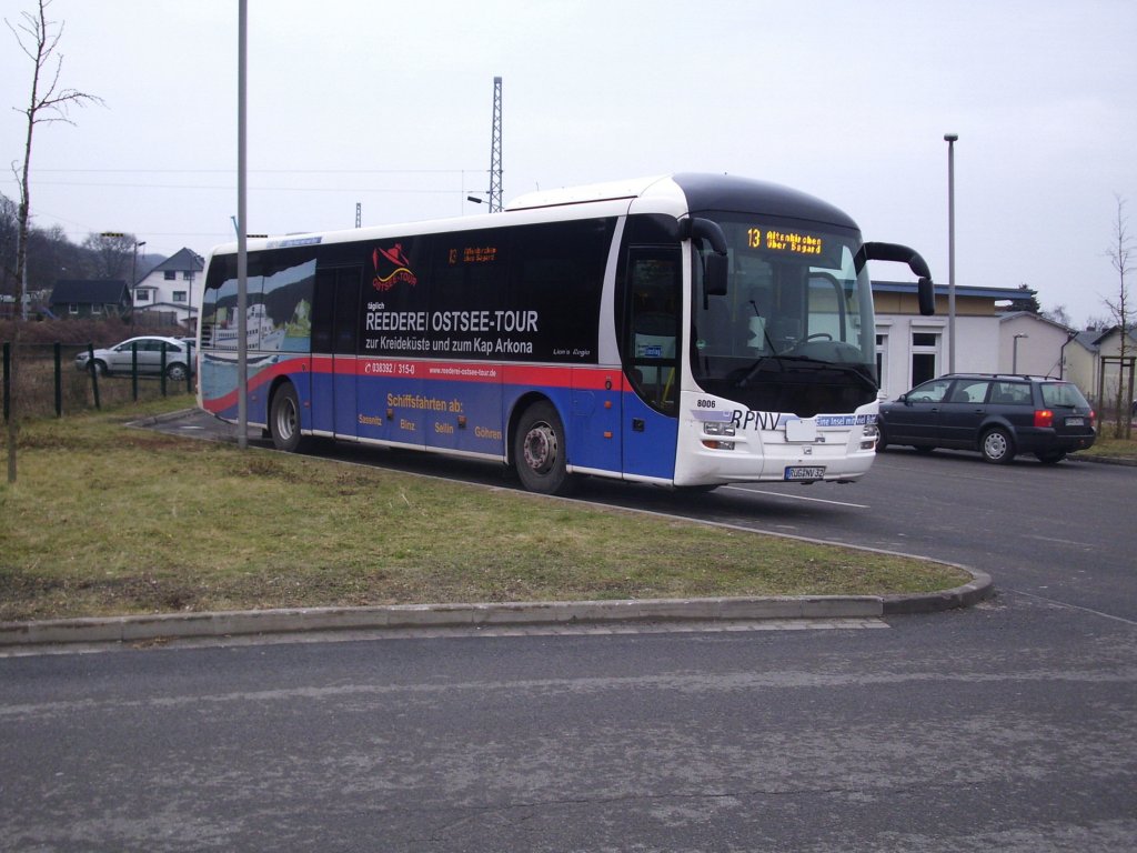 MAN Lion's Regio der RPNV in Sassnitz.

