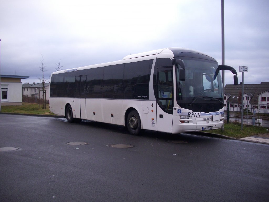 MAN Lion's Regio der RPNV in Sassnitz. 

