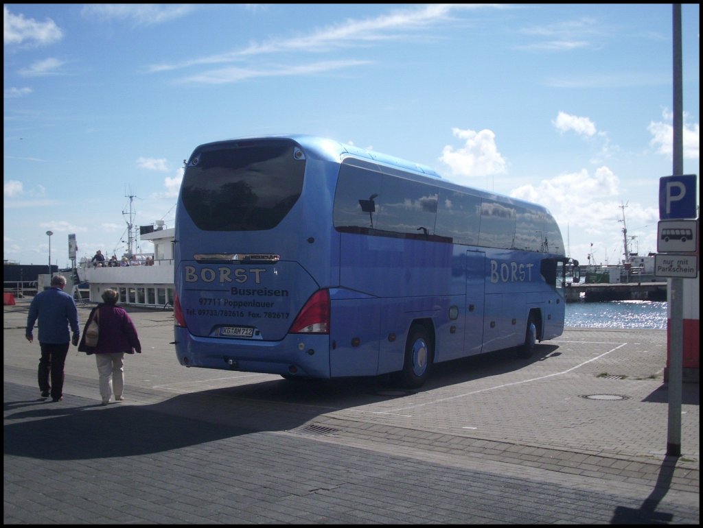 Neoplan Cityliner von Borst aus Deutschland im Stadthafen Sassnitz.