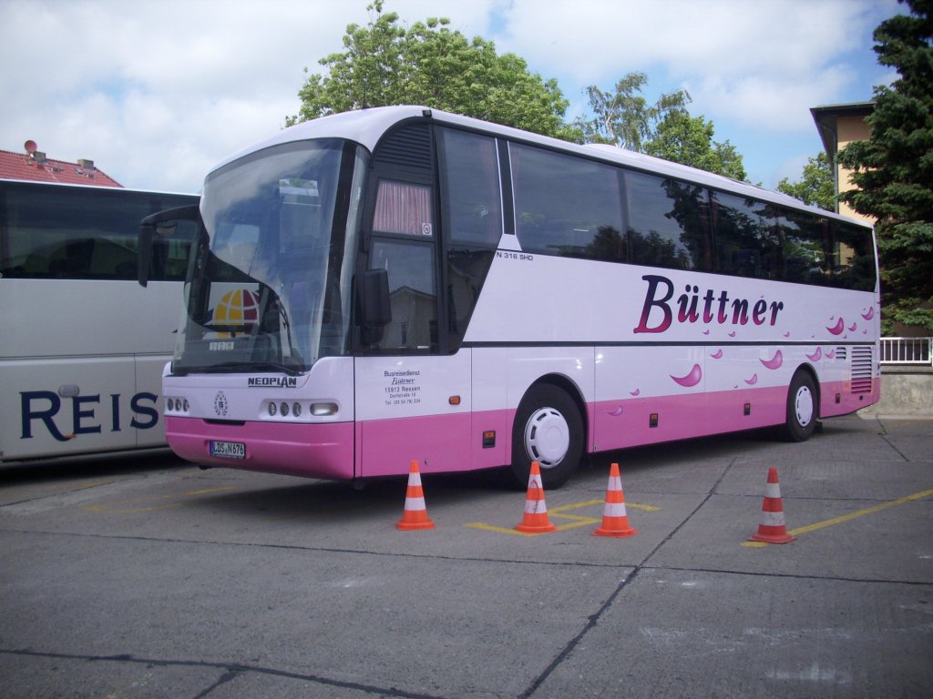 Neoplan Euroliner von B�ttner aus Deutschland in Sassnitz.