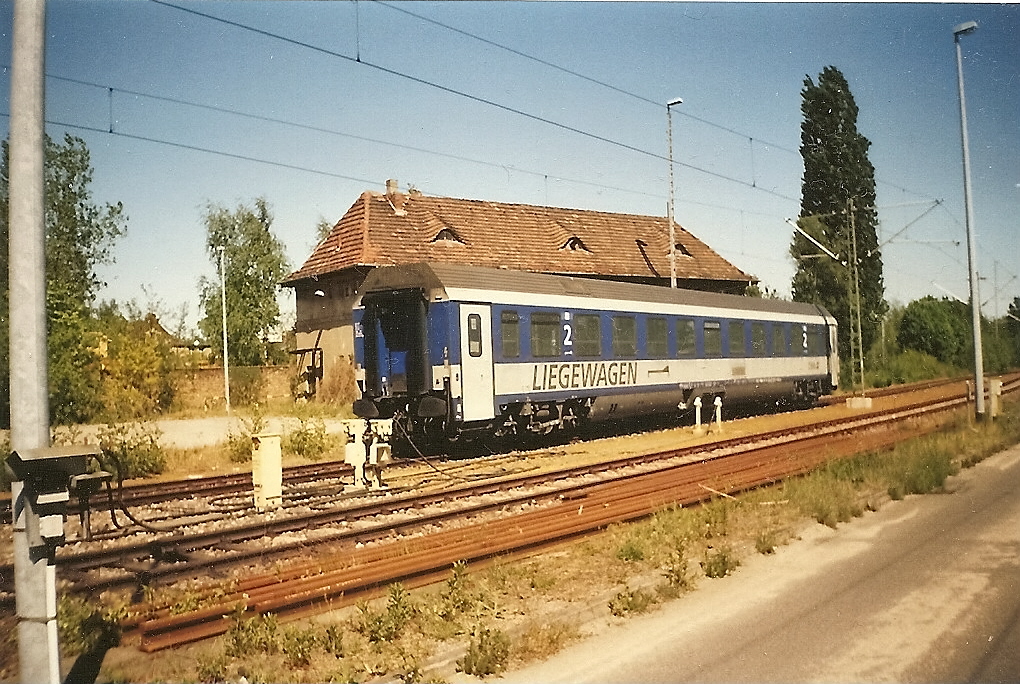 �BB-Liegewagen abgestellt in Berlin Grunewald.