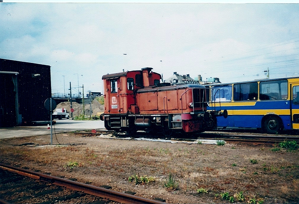 Schwedische Kleindiesellok im Sommer 2000 in Malm�.