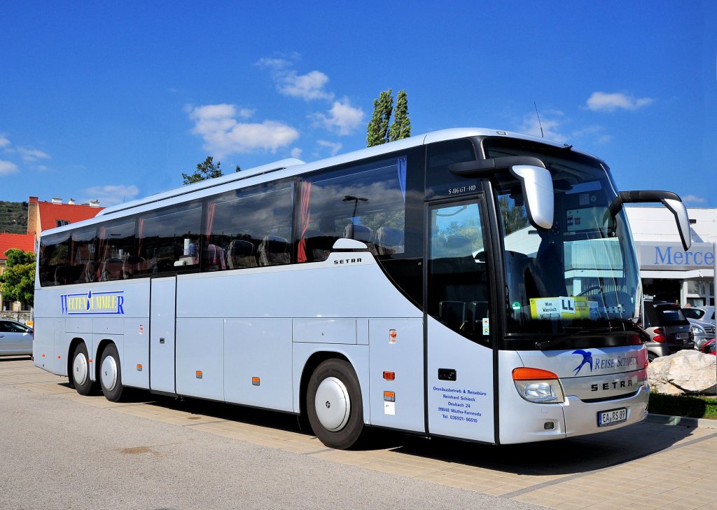 SETRA S416 GT-HD vom Reiseb�ro Reinhard SCHIECK aus Deutschland im Sept. 2012 in Krems gesehen.