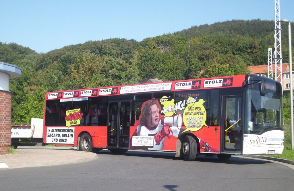 Solaris Urbino 12 der RPNV in Sassnitz.

