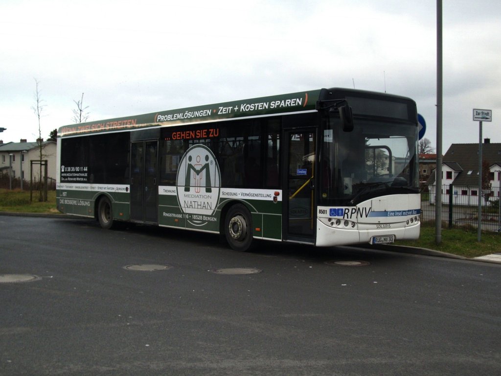 Solaris Urbino 12 der RPNV in Sassnitz. 
