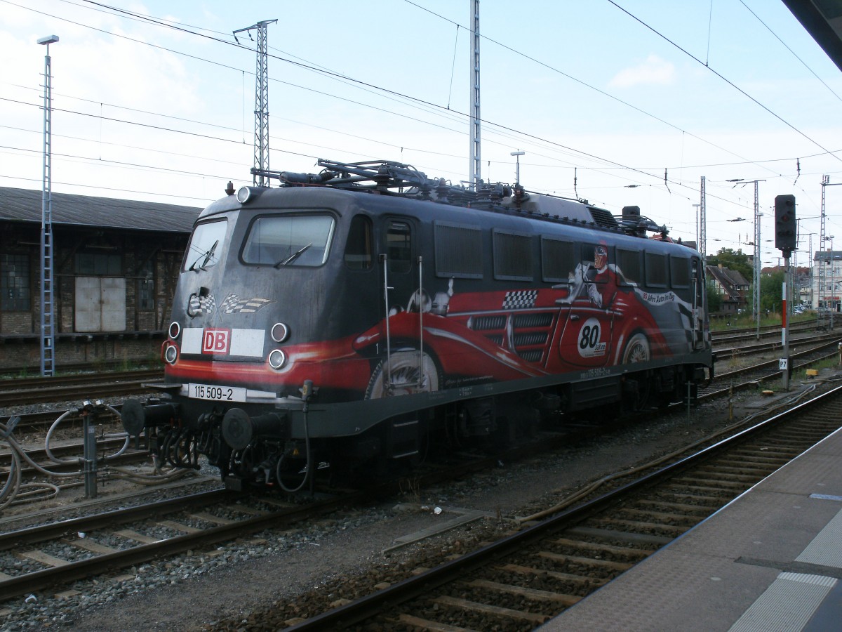 115 509-2 abgeb�gelt,am 21.August 2013,in Stralsund.