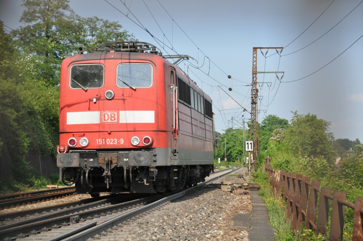 151 023-9 in Ulm am 23.05.2012.
