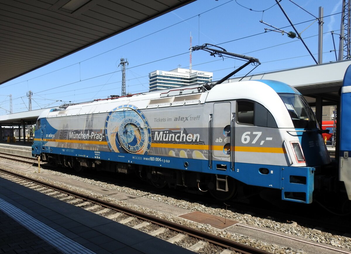 183 004-1 Alex Taurus in München Hbf am 09.06.2019.
