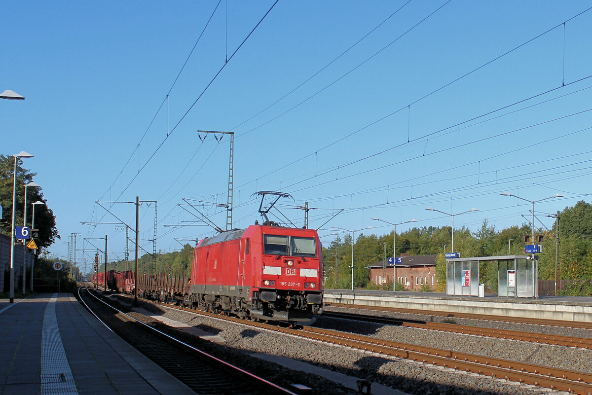 185 237-5 am 07.10.2022 in Rotenburg (Wümme).