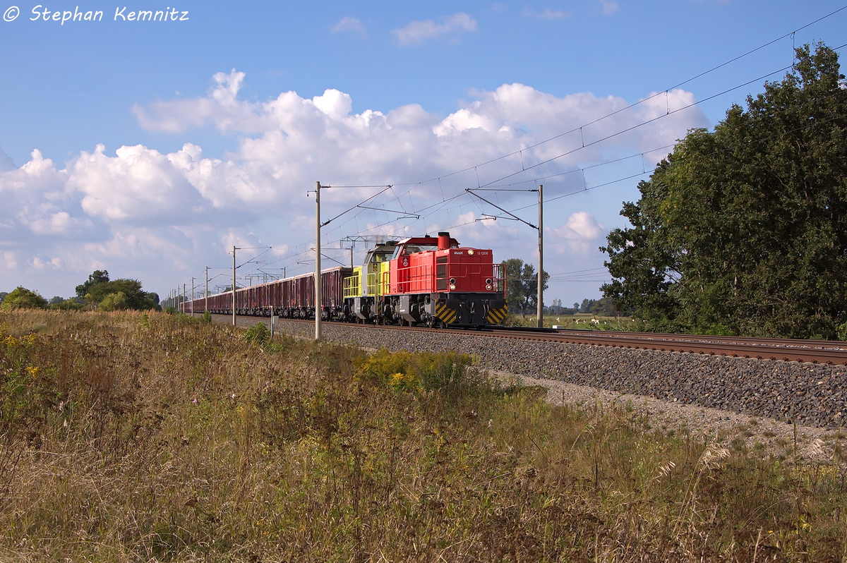 275 809-2 & 275 119-6 Alpha Trains f�r LOCON LOGISTIK & CONSULTING AG mit einem Tams Ganzzug der ČD Cargo in Vietznitz und fuhren in Richtung Nauen weiter. 13.09.2013