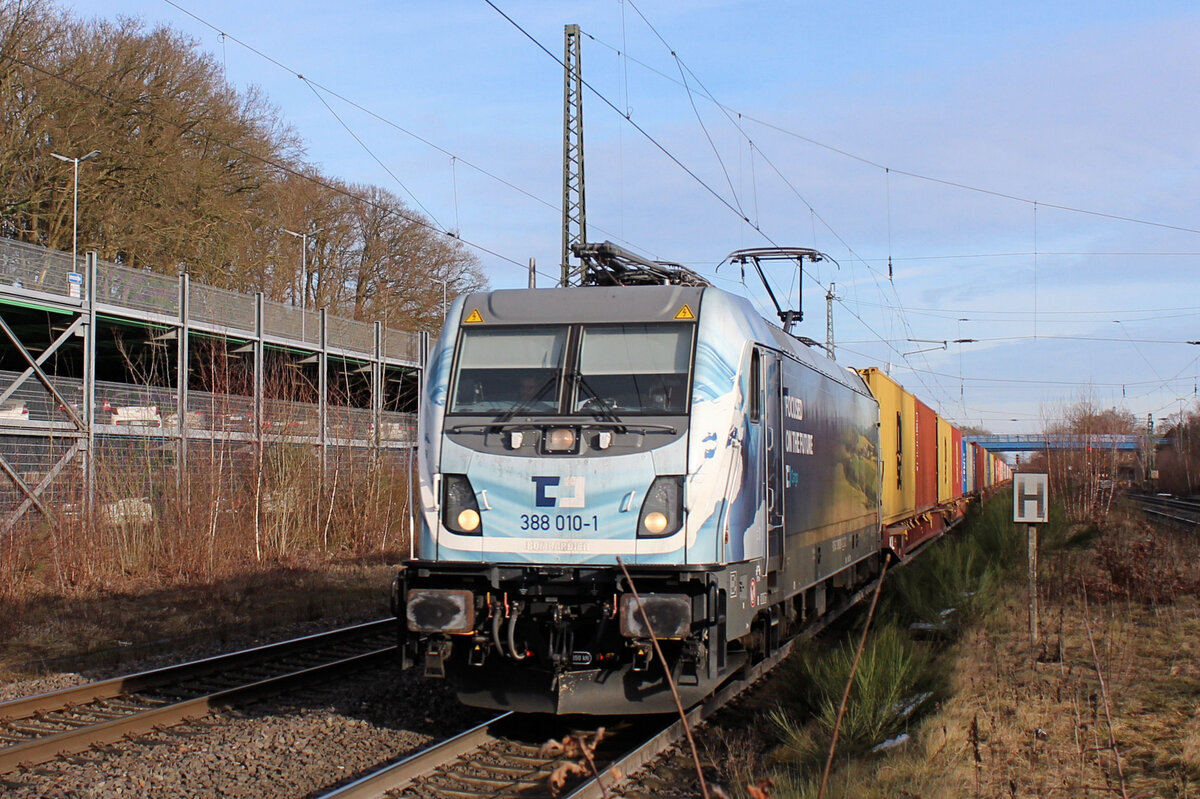 388 010-1 CD Cargo f�hrt am 16.01.2026 durch Tostedt.