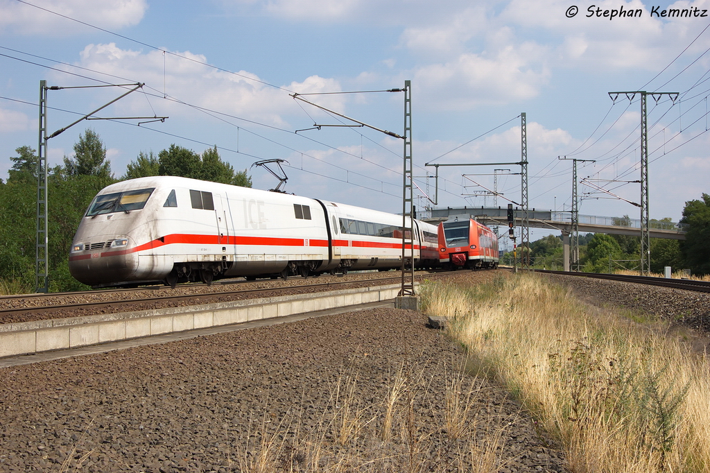 401 504-6  M�hldorf a.Inn  als ICE 692 von M�nchen Hbf nach Berlin Hbf (tief) in Stendal(Wahrburg). 15.08.2013