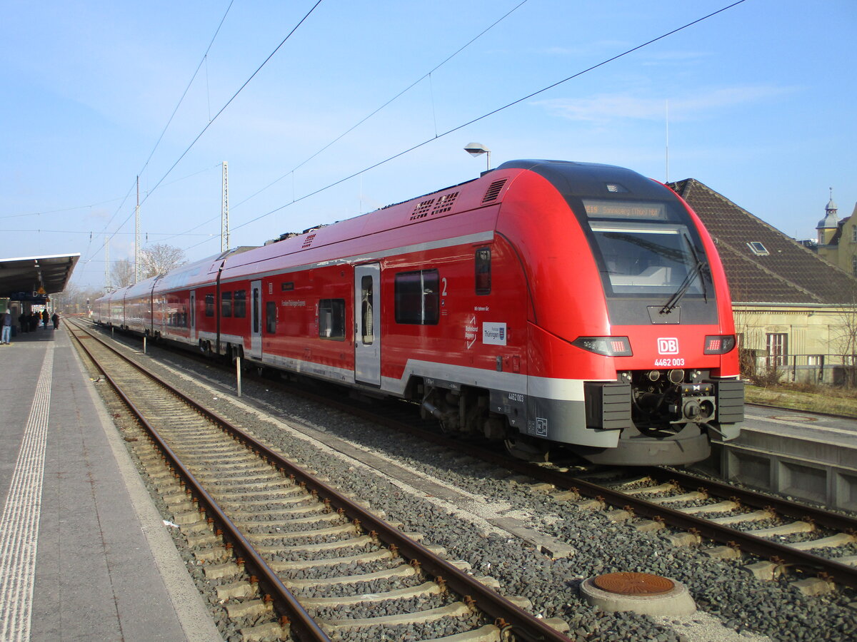 462 003 hatte ich schon mal in Sonneberg fotografiert.Im bayrischen Coburg konnte ich,am 24.Januar 2026 wieder fotografieren.