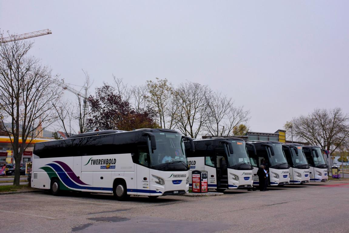 5 mal ein VDL Futura von Twerenbold aus der CH,Okt.2017.