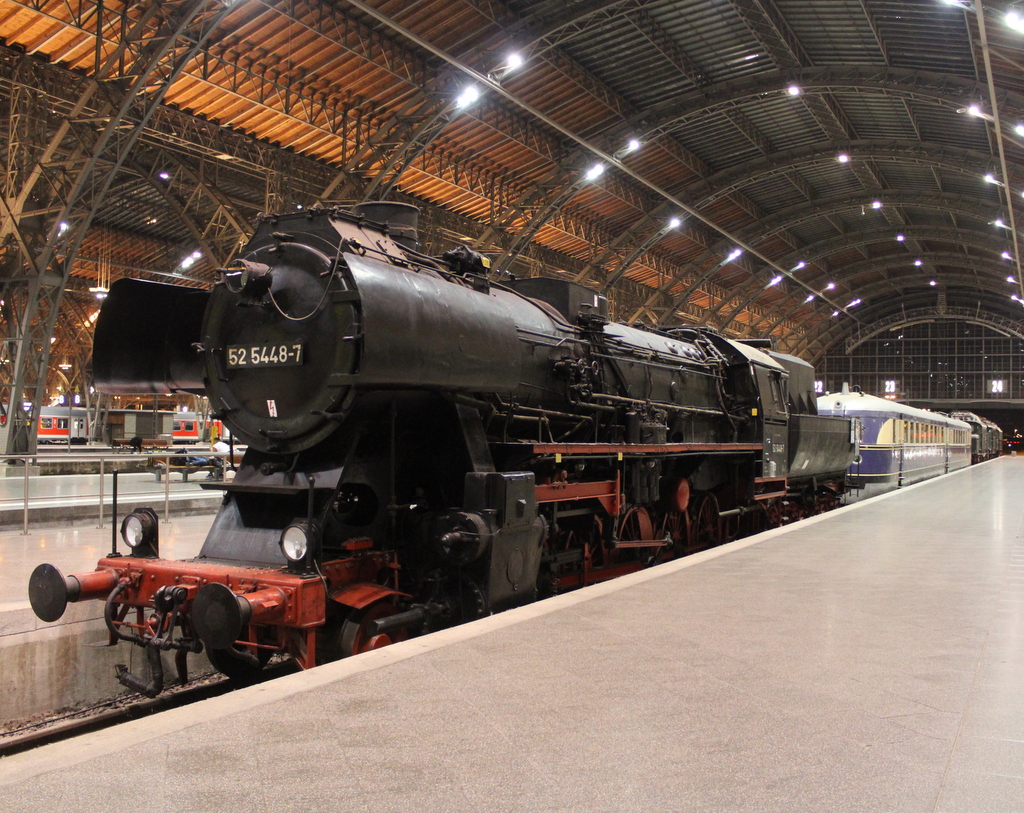 52 5448-7  auf dem Museumsgleis im Leipzig Hbf.09.08.2025