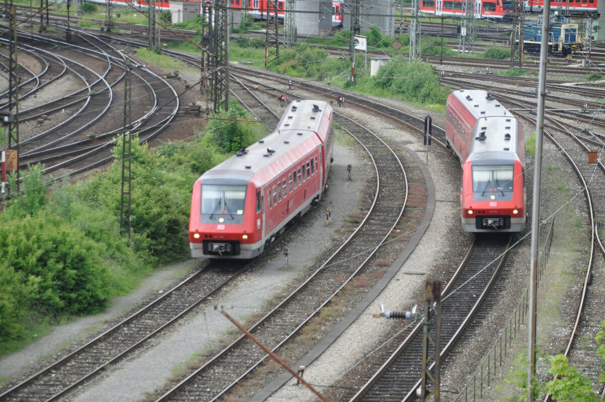 611 035 und 611 515 in Ulm am 09.06.2012.