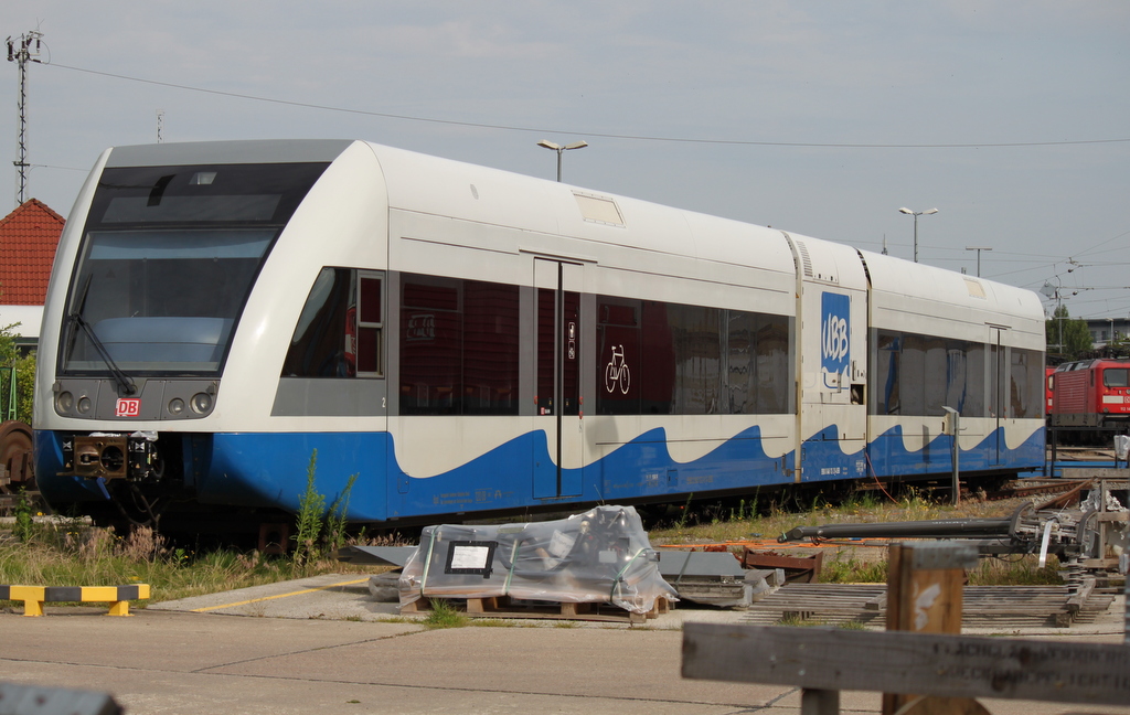 646 112-2 von der Usedomer Bderbahn war am 05.07.2014 zu Gast im BW Rostock Hbf.