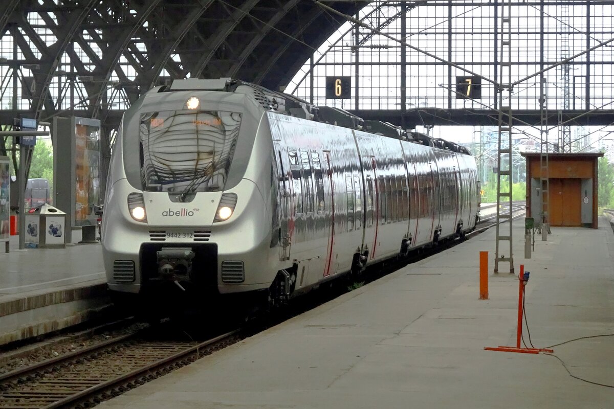 Abellio 9442 312 steht am 20 Juni 2022 in Leipzig Hbf.