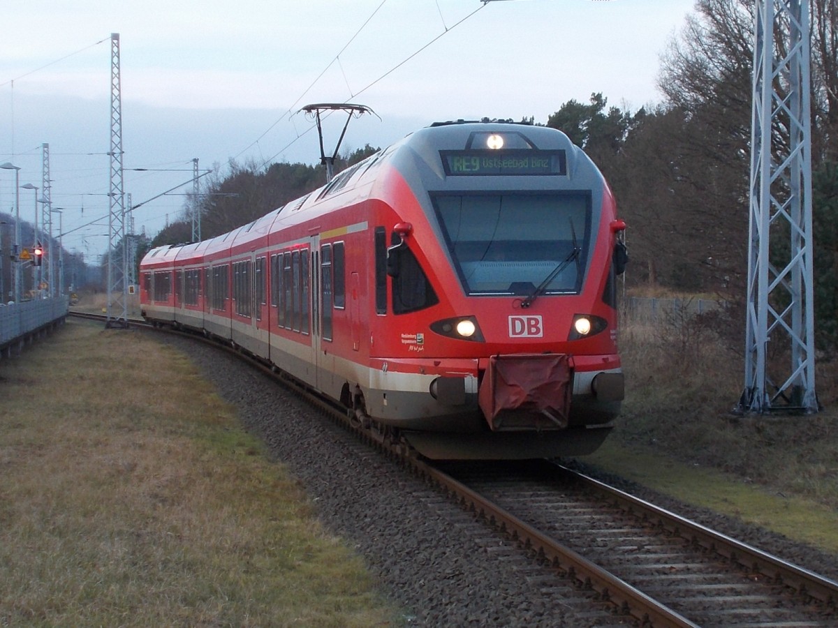 Am 18.Januar 2015 dachte ich das ich einen Talent 2 bei der Einfahrt in Binz erwischte doch leider kam der 429 029-2 eingefahren.