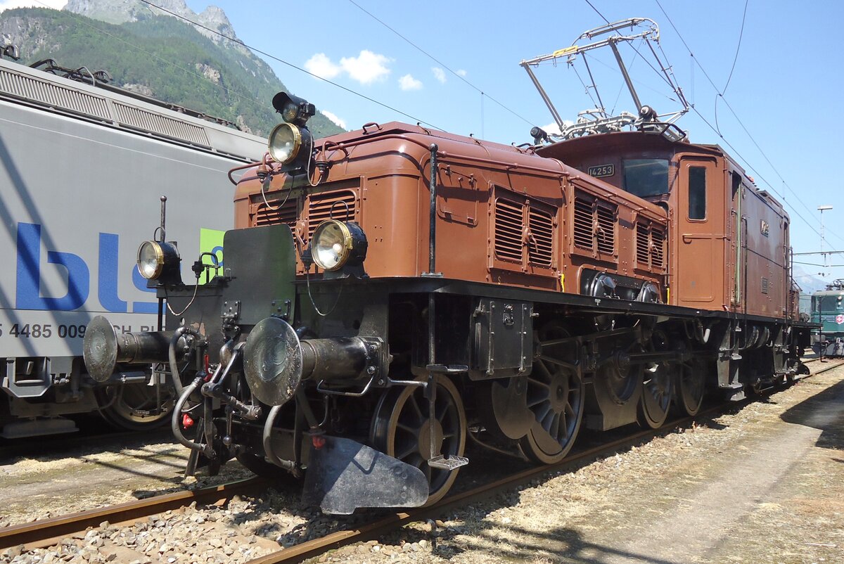 Am 6 Juni 2015 war es wieder Zeit für Fitnessfahrten ins depot von Wrstfeld und auch brauner Krokodil 14253 war selbstverständlich dabei.