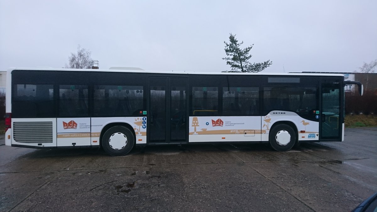 ....am Betriebshof in Neubrandenburg stand er f�r den SEV 