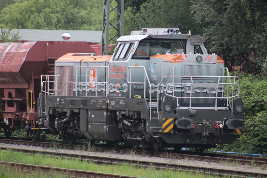 Am Morgen des 02.08.2025 stand 4185 026-6 D-NXRL in Rostock-Bramow.