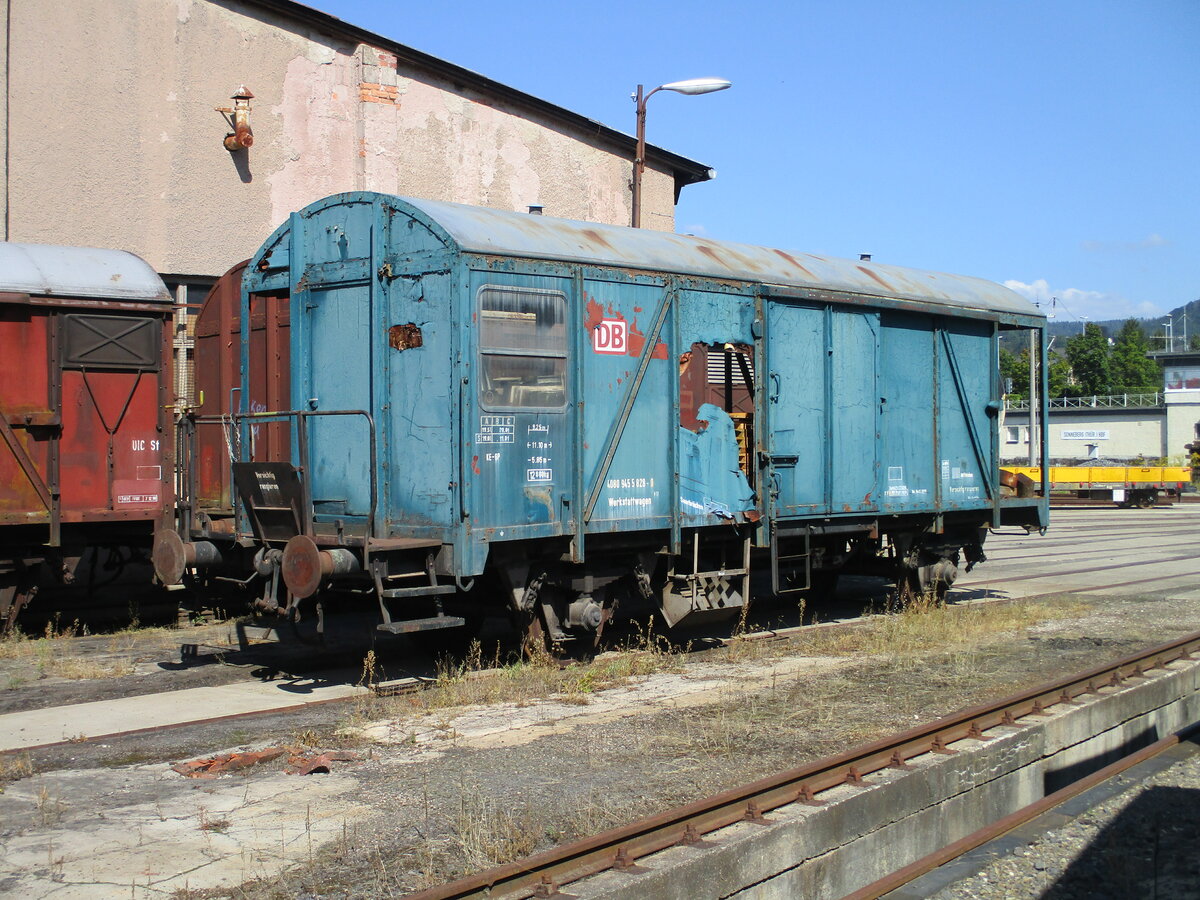 Bauzugwagen in der Est Sonneberg am 03.September 2021.