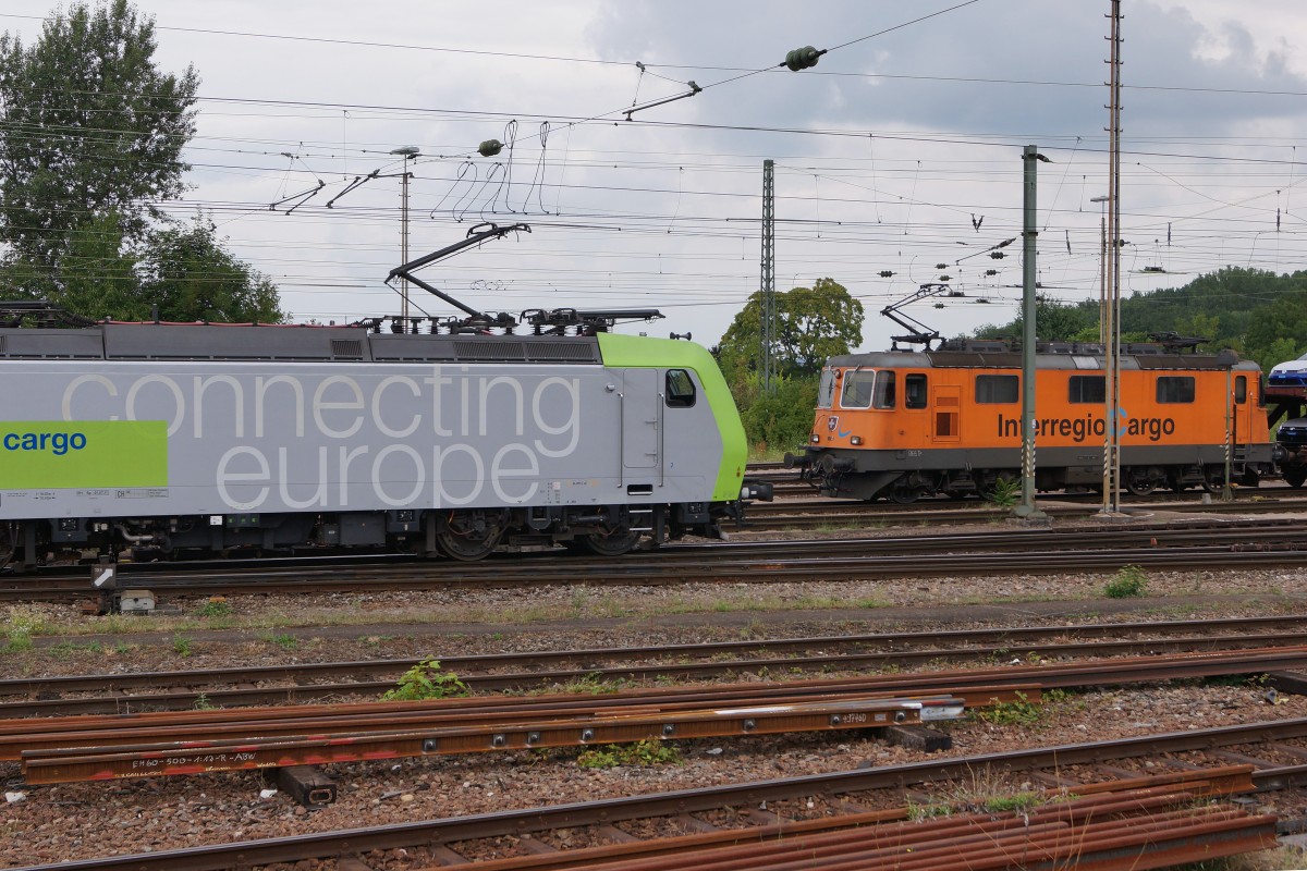 BLS/SBB: Momentaufnahme von einem CARGO-LOKTREFFEN in Weil am Rhein am 23. Juli 2015.
Foto: Walter Ruetsch