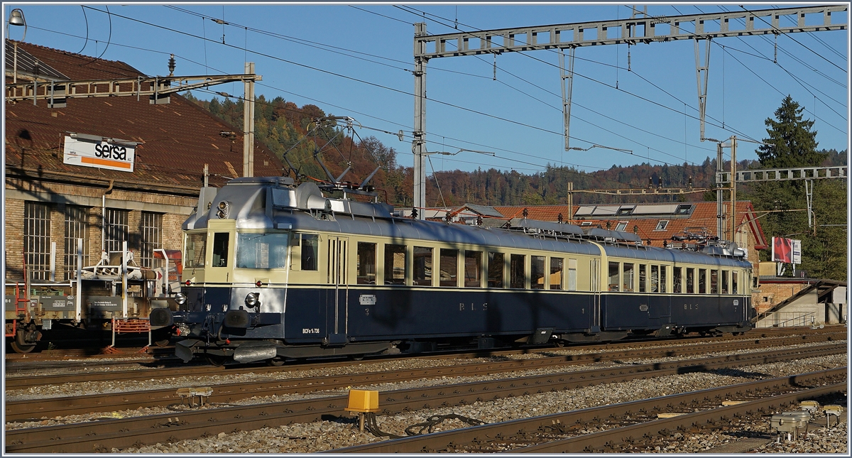 Der BLS BCFe 4/6 736 erreicht als Extrazug sein Ziel Burgdorf.
29. Okt. 2016