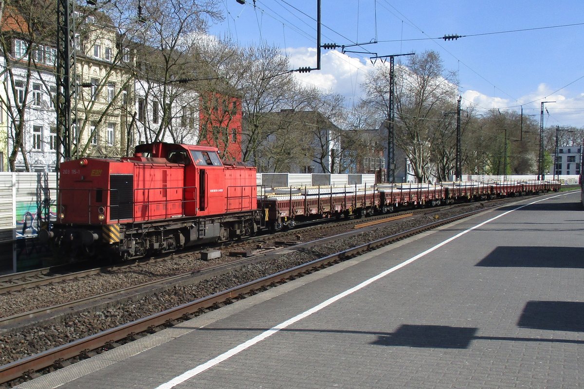 EBM 203 115 durchfahrt am 10 April 2017 Kln Sd.