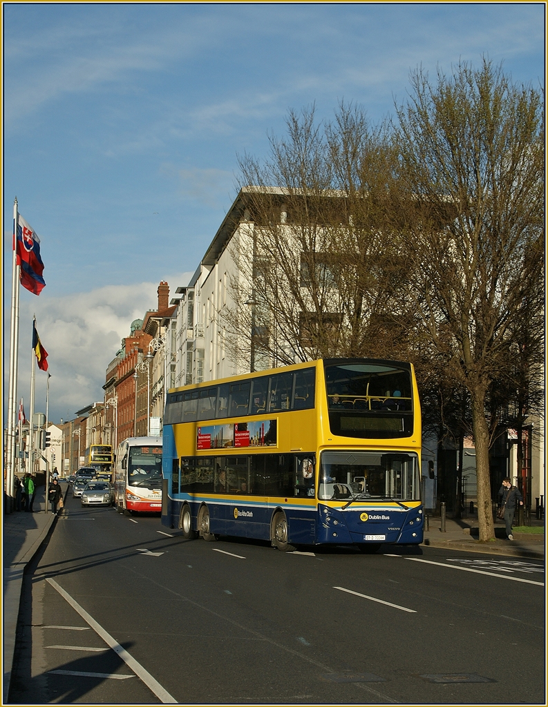 Ein Dublin-Bus in der Irischen Hauptstadt.
25. April 2013