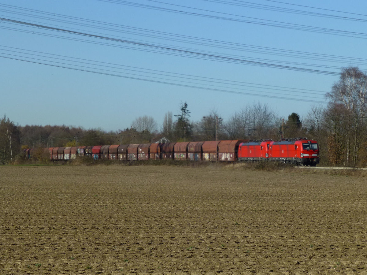 Ein kleines Update für den Kohleverkehr: Zwei Vectren am 27.2.19 bei Hilden.